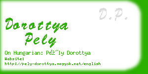 dorottya pely business card